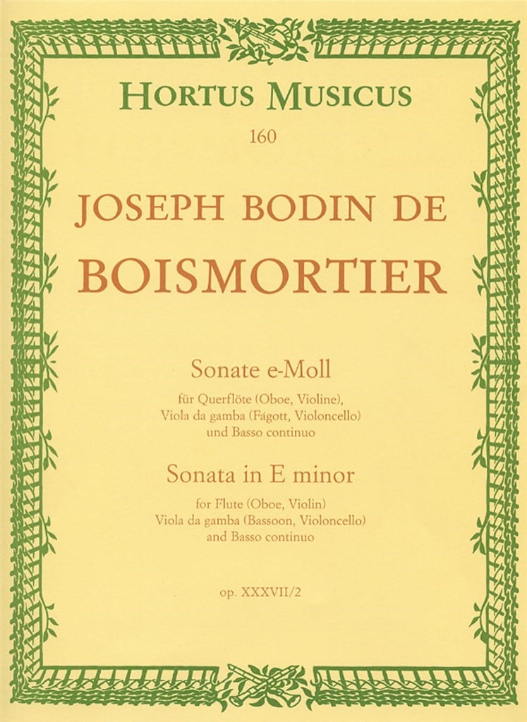 Sonata E Min Op 37-2 Fl Vagb